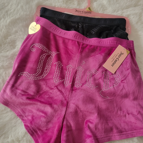 💐JUICY COUTURE BRAND NEW 2-PACK SLEEP SHORTS SIZE L - Picture 2 of 4